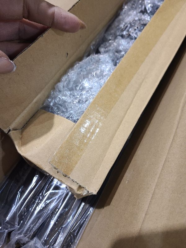 Photo 1 of 2 Pack Brown Curtain Rods Set for Windows 66 to 120 Inches Adjustable Length Heavy Duty 7/8" Diameter Window Curtain Rod with Decorative Finials for Outdoor Farmhouse Bedroom Kitchen Living Room