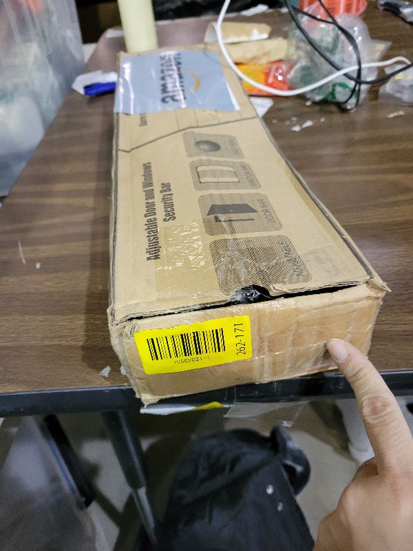 Photo 1 of 2 Pack Rerishom Door Security Bar, Door Stoppers Security bar,Heavy Duty Door Lock Security Door Jammer Door Stopper for Apartment, Hotel Room,Screen Door Hardware, Gate Lock Bar