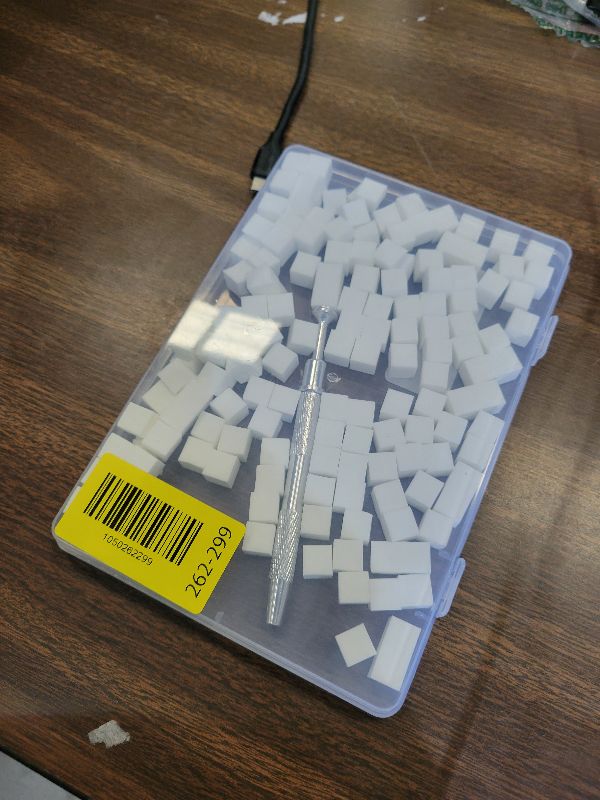 Photo 1 of 150PCS Nail Sponges for Ombre Nail Art with 1 Grab Pen – Gradient Nail Art Tool Set with Storage Case – DIY Nail Design Accessories for Salon & Home Use