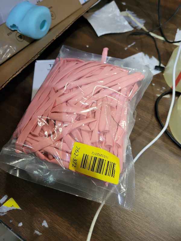 Photo 1 of 260 Balloons Pastel Pink, Thickened 100 Pack Long Balloons Twisting Skinny Magic Balloons for Balloon Arch Animals Clown Birthdays Party Baby Shower Bachelorette Weddings Decorations Supplies