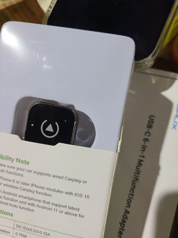 Photo 1 of 2026 New Wireless CarPlay Adapter for Apple iPhone ?Android Small Size, Plug and Play, Fast and Stable Connection Carplay Adapter for CarPlay?Android