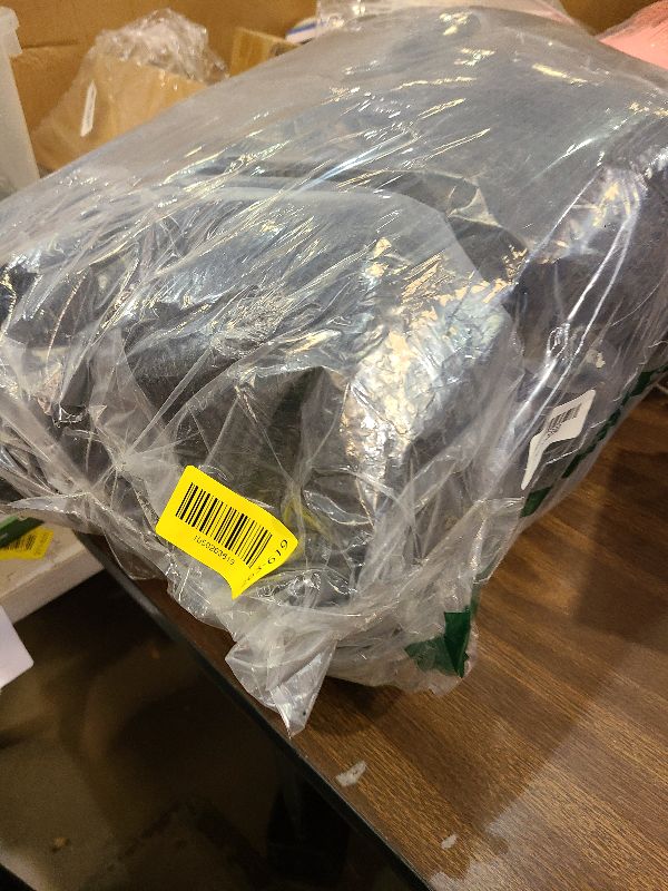 Photo 1 of 15 Feet Trampoline Replacement Net, Tear Resistant Replacement Enclosure Safety Net for 6 Straight Poles (Net Only, Without Frame and Pole)