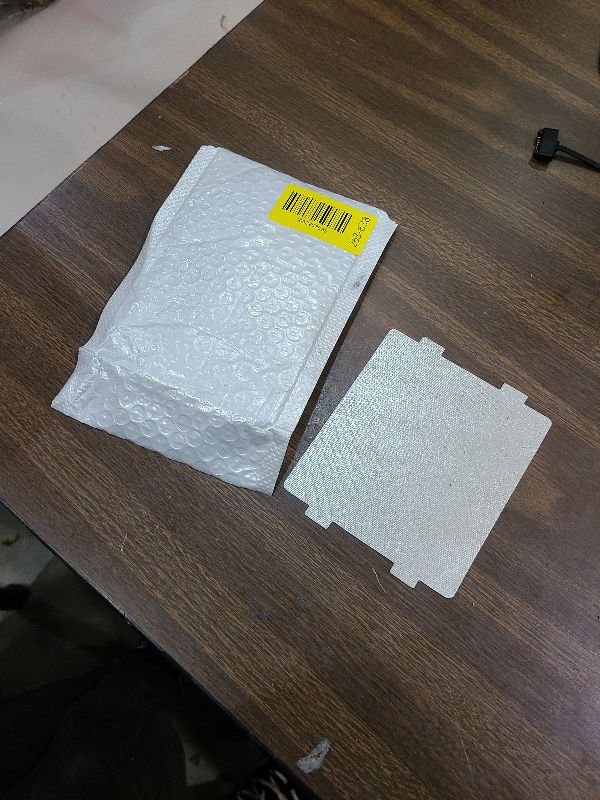 Photo 1 of 2 Pcs WB39X10034,262100100006 Microwave WaveGuide Mica Cover,Fit for General Electric (GE) Microwave AP4980541, AH3486812,with Locking Button Rivet