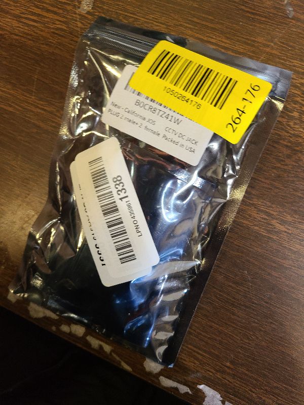 Photo 1 of 2 Male + 2 Female 12 V 2.1x5.5mm DC Power Jack Plug Adapter Barrel Connector for CCTV Security Camera LED Strip