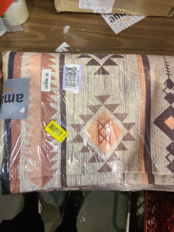 Photo 2 of B BENRON Western Rugs for Living Room, Non Slip Rustic Rug for Bedroom Dining Table Kitchen, Washable Aesthetic Area Rugs for Home Decor, 5ft x 7ft, Warm Beige