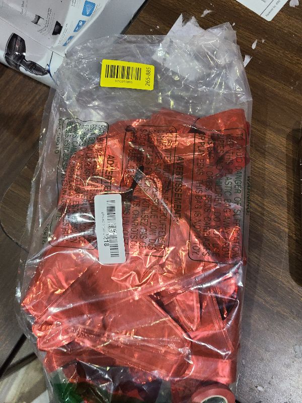 Photo 1 of 10 Pcs Red Star Balloons Explosion Starburst Balloons Foil Cone Balloon Magic for Birthday Wedding Anniversary Party Backdrops Decorations Supplies, 6 Pcs 22Inches and 4 Pcs 27Inches