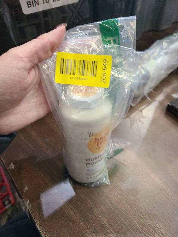 Photo 1 of Burt's Bees Stocking Stuffers, Baby Dusting Powder, 100% Natural Origin, Talc-Free, Pediatrician Tested, 7.5 Ounces, Pack May Very