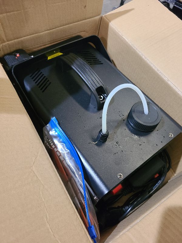 Photo 1 of 1200W Fog Machine Outdoor Indoor, 18 Lights Halloween Smoke Machine Fog with 6000 CFM, 13 Colors & Remote Controls for Party Stage Effect