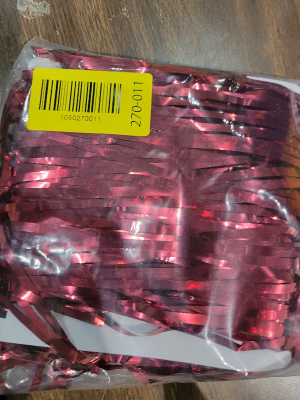 Photo 1 of 2 Pack Red Streamers Party Backdrop Foil Fringe Curtains Photo Booth Props for Birthday Christmas Wedding Carnival Casino Theme Birthday New Year Holiday Celebration Bachelorette Party Decorations