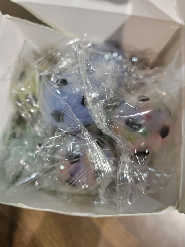 Photo 1 of 20 Pack Mini Stress Balls Set Fidget Toys for Adults, Colorful Soccer Squishy Squeeze Stress Relief Ball, Party Favors Bags Gifts