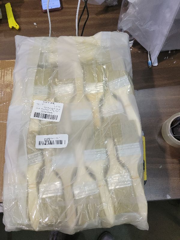 Photo 1 of 100Pcs Chip Brushes 2 Inch Bulk Chip Paint Brushes Wooden Bristle Paint Brush for Paints, Stains, Varnishes, Glues, & Gesso - Home Improvement - Interior & Exterior Use