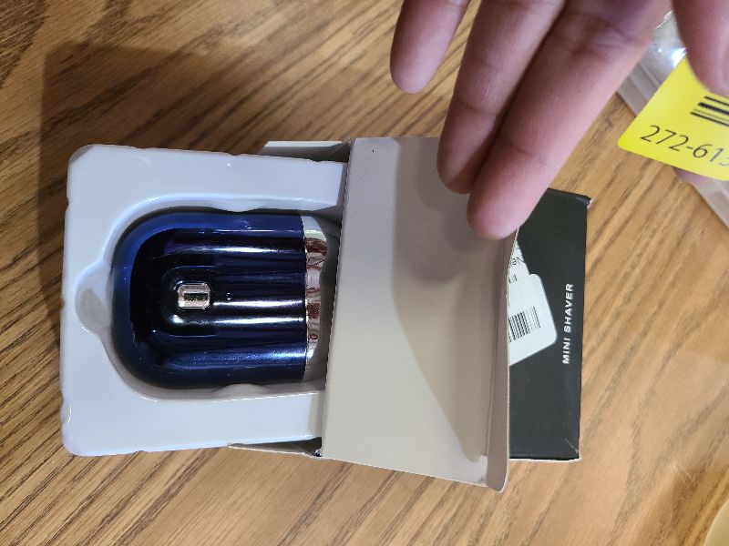 Photo 1 of 2025 New Model Mini Dual-Head Electric Shaver, Electric Mini Portable Razor, Pocket Size Washable Double Head Razor, Rechargeable Waterproof Compact Electric Shaver for Home, Car, Travel (Blue)