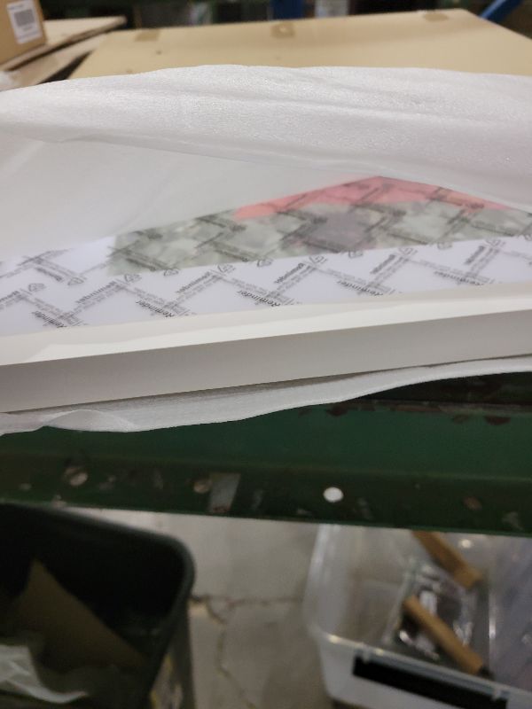 Photo 1 of 16x16 Picture Frame White Solid Wood for Mat 12x12 Wall Mounting Square Poster Frames