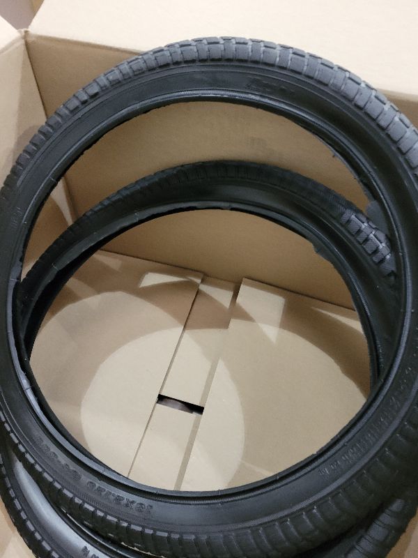 Photo 1 of (2 Sets) 18” x 2.125 Kids Bike Replacement Tires and Tubes - Compatible with Most 18” Kids Bikes Like RoyalBaby, Joystar, and Dynacraft - Made from BPA/Latex Free Butyl Rubber