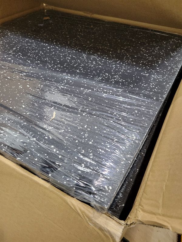 Photo 1 of 1/2in Thick 48 Sq Ft Rubber Top High Density EVA Foam Exercise Gym Mats Non-Slip 12 Pcs - Interlocking Puzzle Floor Tiles for Home Gym Heavy Workout Equipment Flooring - 24 x 24in Tile, Black & White