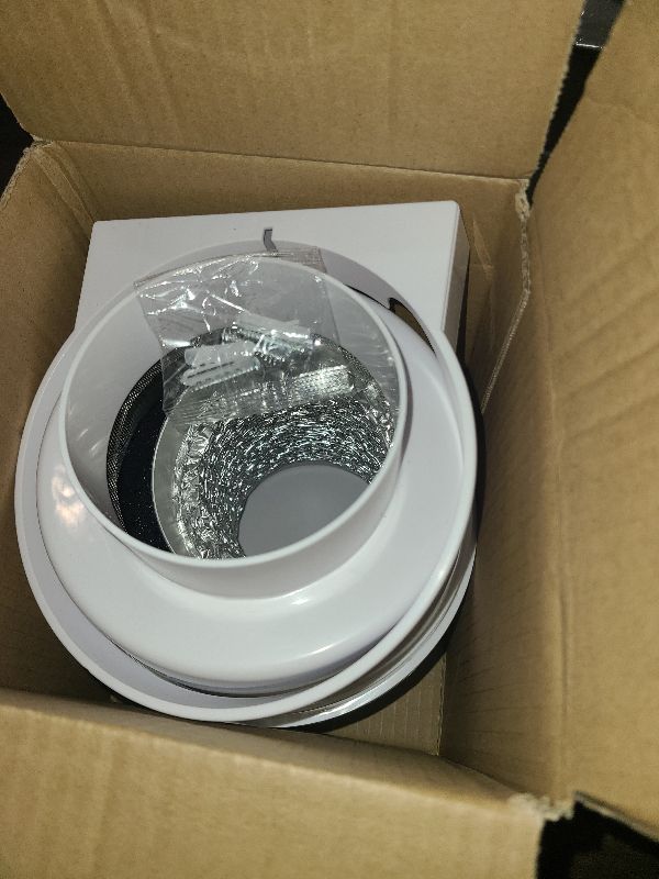 Photo 1 of [Upgraded]AMI PARTS TDIDVKZW Indoor Dryer Vent Kit with 4-Inch by 5-Foot Proflex Duct, White, 4 Inch