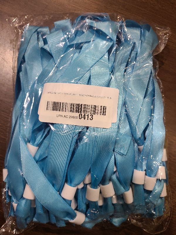 Photo 1 of 100 Pcs Cloth Event Wristbands, Event Wristbands, Colored Wrist Bands for Events, for Lightweight Concert Wrist Strap for Activities, Party Bracelets for Events ( Color : Water Blue )