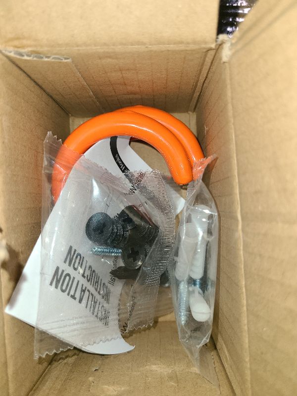 Photo 1 of 2 Pack Garage Storage Utility Hooks?Garage Garden Tool Organizer?Steel Wall Mount Hooks, Garden Small U Hooks (Black) (Type O-Orange)