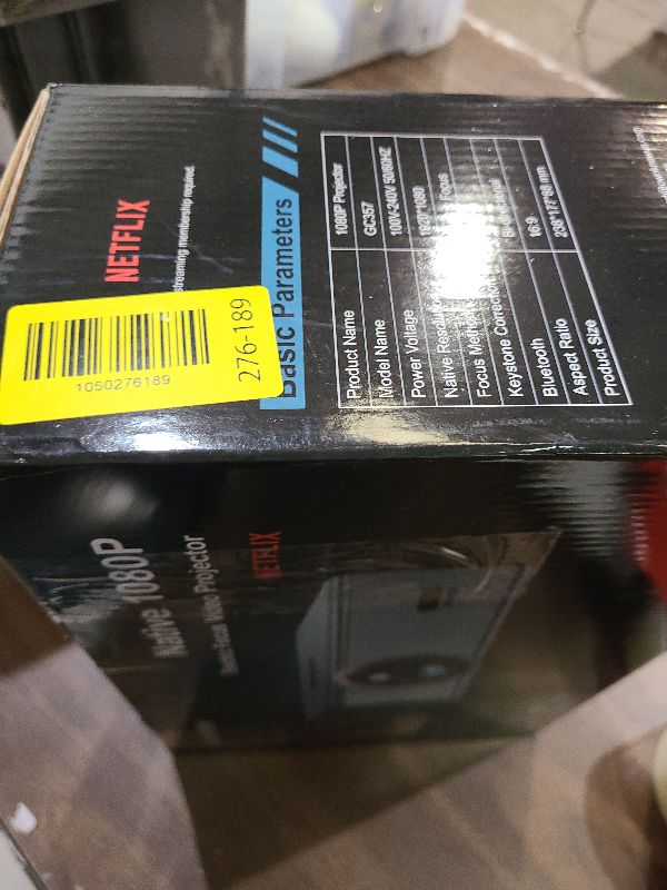 Photo 1 of [Compatible with Netflix & Dolby Audio] Smart Projector with WiFi6 and Bluetooth5.3, Electric Focus & Auto Keystone 4K Support, High Brightness Movie Projectors, Native 1080P Proyector Built-in Apps