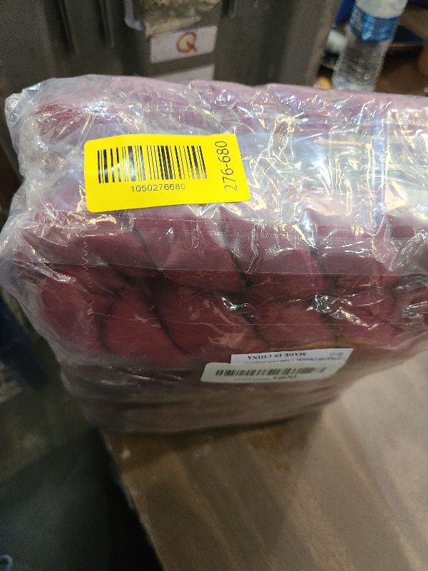 Photo 1 of 12 Pack 10Ft Cheesecloth Table Runner 35x120 Inch Boho Gauze Table Runner Rustic Cheese Cloth Long Romantic Table Runners for Wedding Bridal Shower Birthday Party Table Decor (Burgundy)