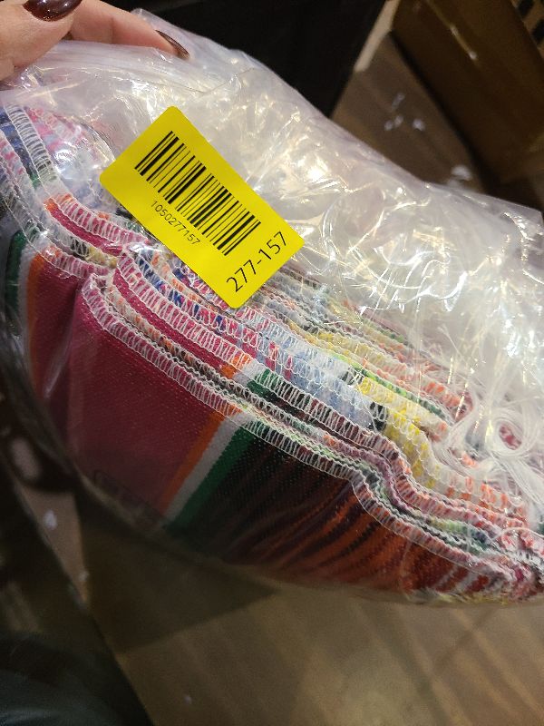 Photo 1 of 15 Pcs Mexican Table Runner Fiesta Mexican Theme Party Decoration for Cinco de Mayo Fiesta Party Serape Zarape Table Runner 14 x 84 Inch (Novel Style)