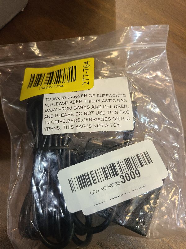 View 2 of 12V 1A Power Supply UL Certified 10FT Extra Thick Power Cord DC 12 Volt 1 Amps Power Adapter with 3.5 x 1.35mm and 5.5 x 2.1mm DC Plug for CCTV Camera Router etc