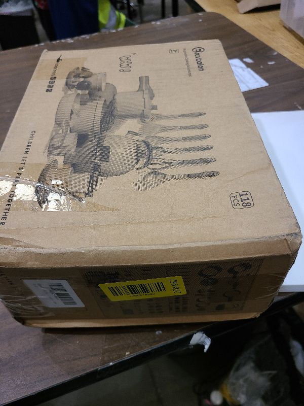 Photo 1 of 118Pcs Mini Play Kitchen Accessories for Kids, Pretend Cooking Playset with Cookware, Tableware & 2 Fruit Sets, Learning Gift for Girls, Boys, Toddlers, Green