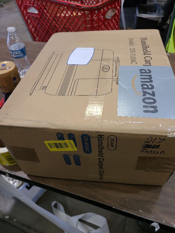 Photo 1 of 18Kpa Carpet Cleaner Machine, 500W Portable Carpet Spot and Upholstery Cleaner Machine with Handle for Pet Stains, Sofa, Car Seat, Furniture