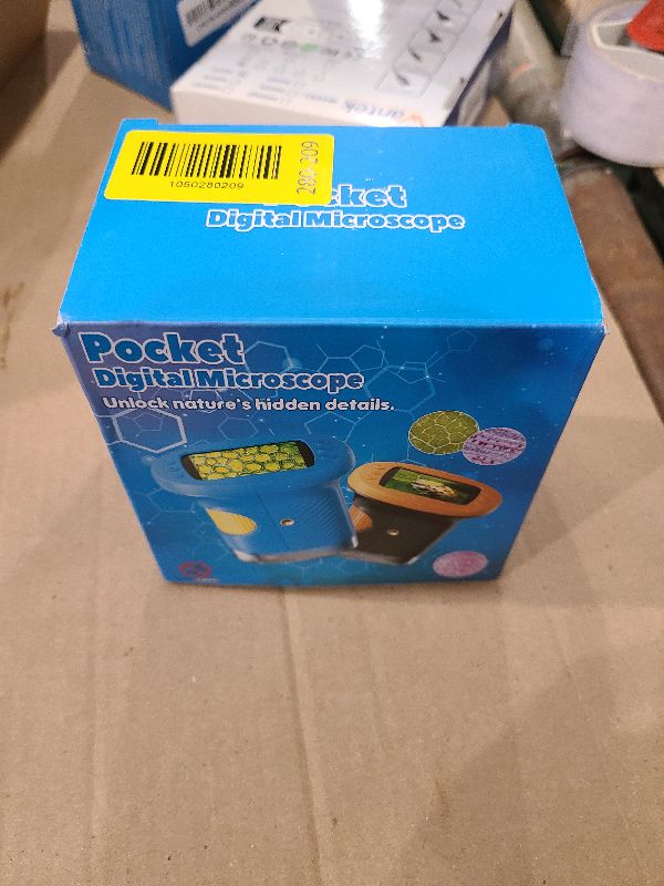 Photo 1 of 1000X Handheld Microscope for Kids, 4K 2.4" Screen Digital Kids Microscopes with 12 Slides, Portable Edu Toys Gifts for Age 3 4 5 6 7 8 9 10 11 12 Year Old Boys Girls Children Students(Blue)