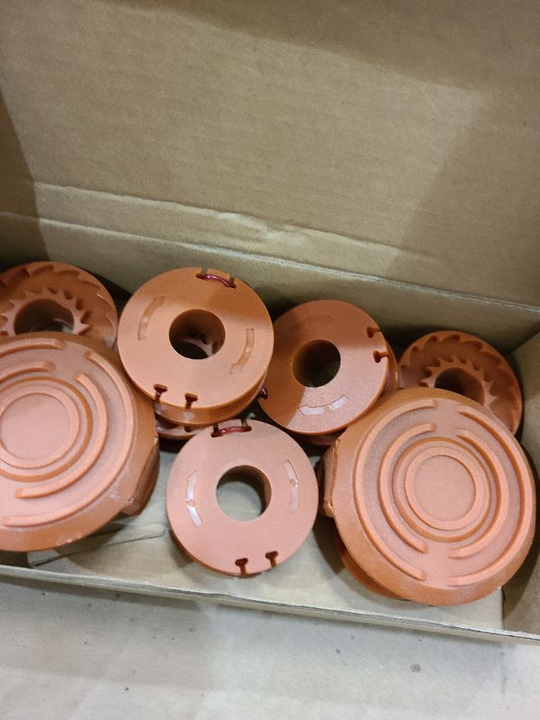 Photo 1 of 10 Pack Trimmer Spool Line for Worx,(WA0010)Replacement Trimmer Spool Line for Worx,Trimmer Line Refills 0.065 inch for Worx,Suitable for Worx String Trimmers(8 Pack Grass Trimmer Line,2 Trimmer Cap)