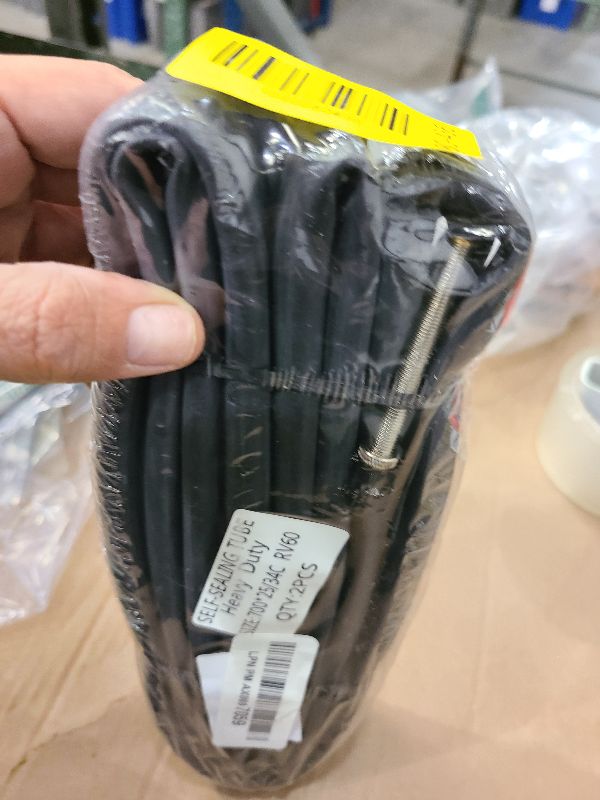 Photo 1 of 2-PCS 700C Self-Sealing Bike Tubes 700x25C 700x30C 700x32C 700x34C RFV60mm Automatic Repair,Puncture Resistant Compatible with 700 x 25C/28C/30C/32C/34C Heavy Duty Bicycle Tire Tubes Presta Valve