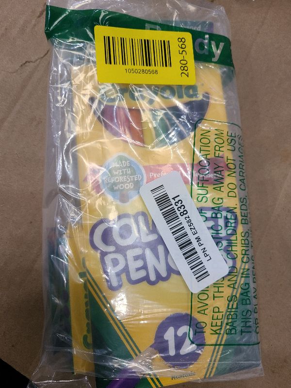 Photo 1 of 12ct Crayola Colored Pencils Pre-Sharpened & 24ct Crayola Crayons Basic Bundle
