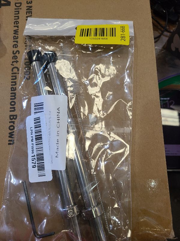 Photo 1 of 2 Pcs Muddler For Lemonade Stand Supplies,Stainless Steel Straw Punch,Tool For Straw Puncher For Plastic Lids Lemonade.
