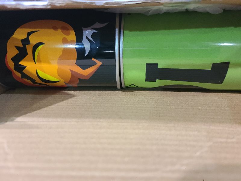 Photo 1 of 14 Pcs Halloween Party Games for Kids Adults Halloween Carnival Bean Bag Toss Games Metal Cans with 3 Bean Bags in Gift Box Boo Basket Stuffers Gifts for Holiday Trick or Treat Party Supplies