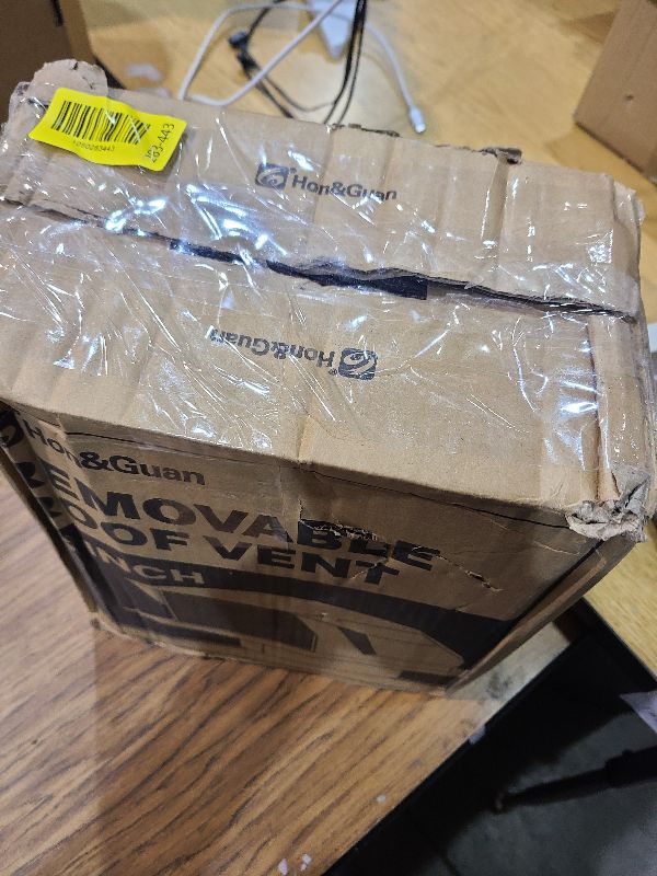 Photo 1 of [Upgrade Airflow] Hon&Guan Removable Roof Vent Cover, 6 Inch Roof Vents for Houses, 6'' Exhaust Vent Wall Vent for Ventilation System-with Damper and Two New Small Vents,Galvanized Steel