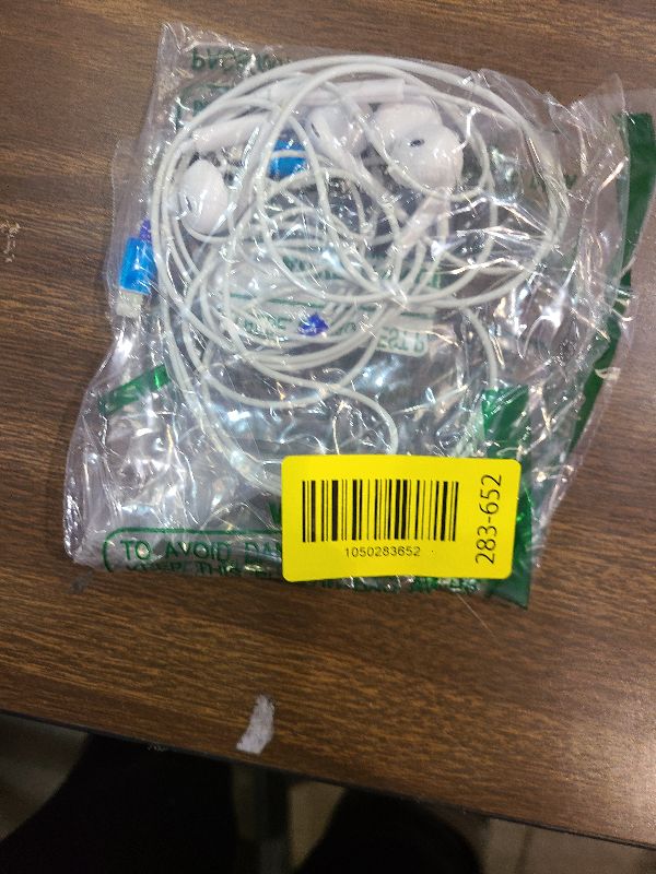 Photo 1 of 2 Pack Wired Headphones for iPhone Earbuds with Built-in Microphone & Volume Control Nosie Reduction Earphones Headsets Compatible with iPhone 14 13 12 11 Pro Max XS XR X 8 7, Support All iOS System