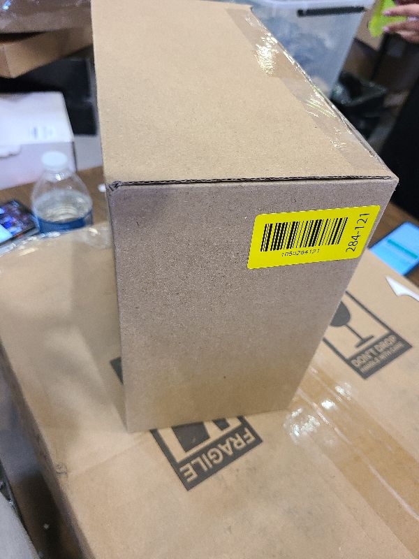 Photo 1 of 2 Pack 24 oz Medium Acrylic Storage Apothecary Jar with Gold Airtight Lid | Bathroom Vanity Organizer Containers | Ideal Decorative Canisters for Shells, Bath Salt, Grains, Cotton Ball, Flossers