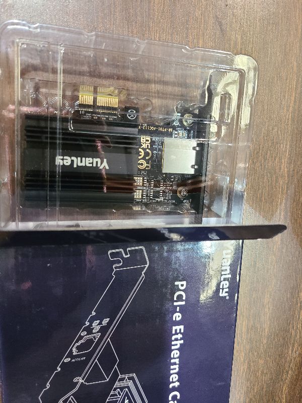 Photo 1 of 10G PCIe Network Card, YuanLey 10G Base-T Ethernet Card with Marvell AQC113 Conrtoller, PCIE to 10Gb RJ45 Ethernet Adapter NIC Compatible with PCI Express X1,X4,X8,X16, for Windows 10/11, Linux OS