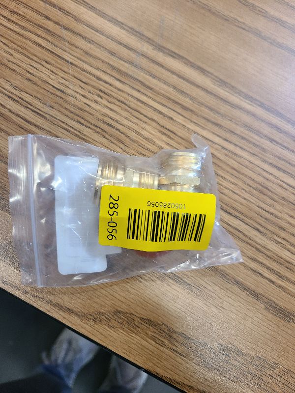 Photo 1 of 2 Pack 3/4 Inch Brass Garden Hose Adapter Male to Male Quick Connector