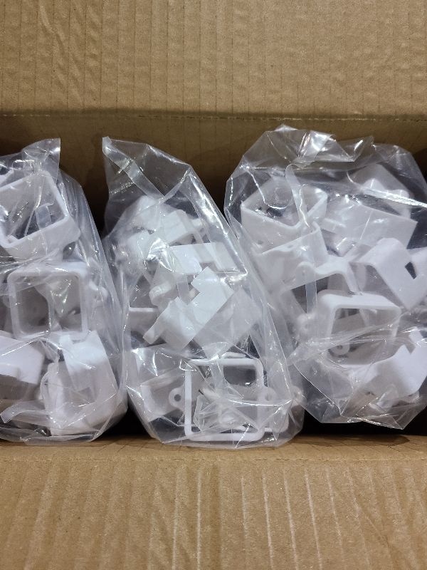 Photo 1 of 150 Pcs White Mounting Brackets, Light Clips W/Screws, Fits Govee RGBIC LED Permanent Outdoor LED Lights Non-Pro/Original H705, Elite Version H805, for Various Surfaces like Wood, Steel Siding etc