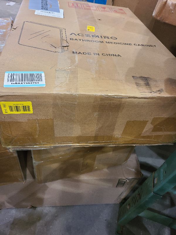 Photo 1 of 16x24 Inch Black Mirror Medicine Cabinet Metal Framed Recessed Wall Mounted Bathroom Medicine Cabinet with Mirror and Storage