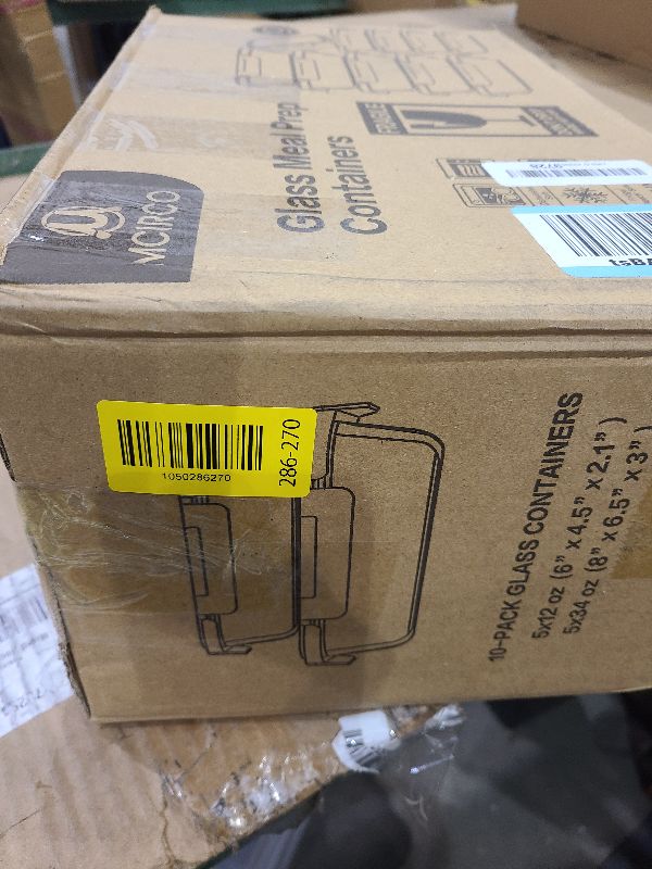 Photo 1 of [10-Pack] Glass Meal Prep Containers with Lids, MCIRCO Food Storage Containers with Snap Locking Lids, Airtight Lunch Containers, Microwave, Oven, Freezer and Dishwasher