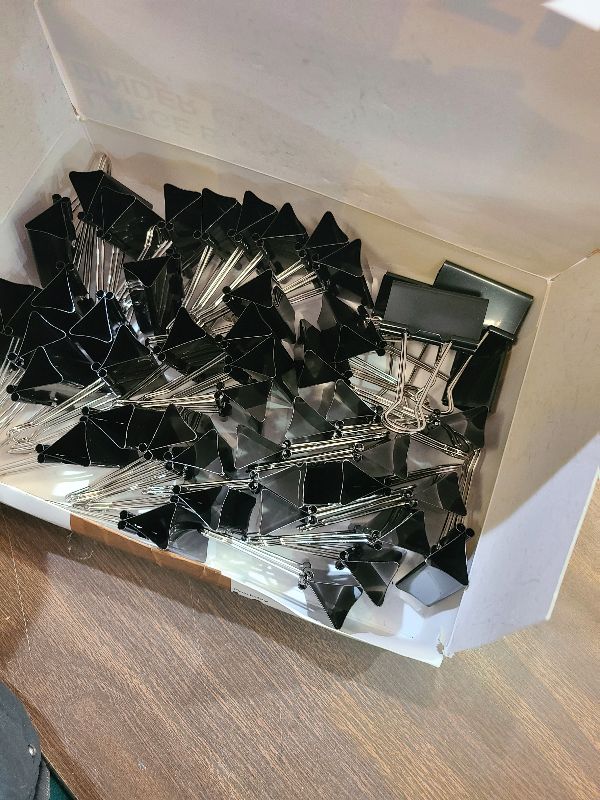 Photo 1 of 2 Inch Extra Large Binder Clips 48 Pack, Jumbo Paper Clips, Big Paper Clamps, Binder Clips Large Size for Home, School and Office Supplies