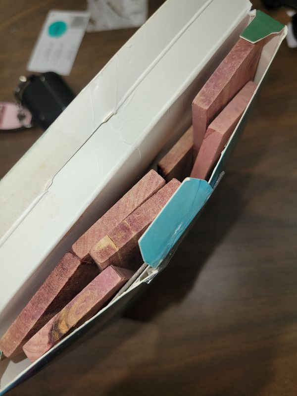 Photo 1 of 16 American Cedar Wood Blocks – Stop Clothes Damage - Wardrobe Freshener – Premium American Cedarwood Flowers for Fresh Scent in Drawers and Closets - Inovida