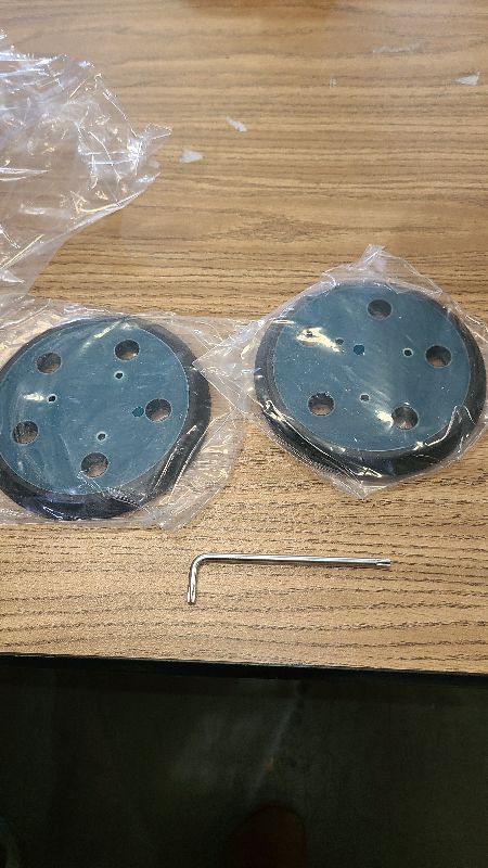 Photo 1 of 2 Pack 5 Inch 5 Hole Orbital Sander Replacement Pad for Porter Cable 333 333VS Random Orbit Sanders - Hook and Loop Sanding Pad Parts for Porter Cable 13904/13909