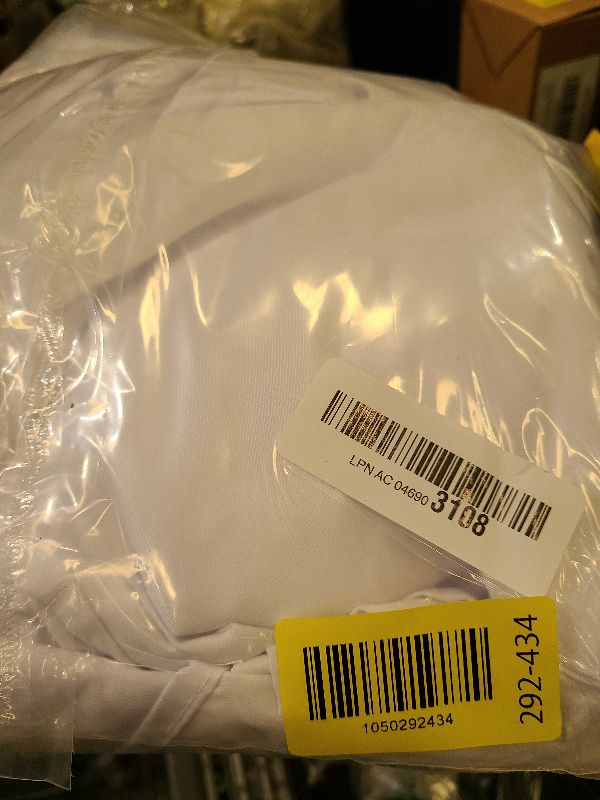 Photo 1 of 10x10FT White Backdrop Curtains for Parties - White Wedding Backdrop for Baby Shower Birthday Photo Home Party Curtains Backdrop 5x10FT 2 Panels, One size