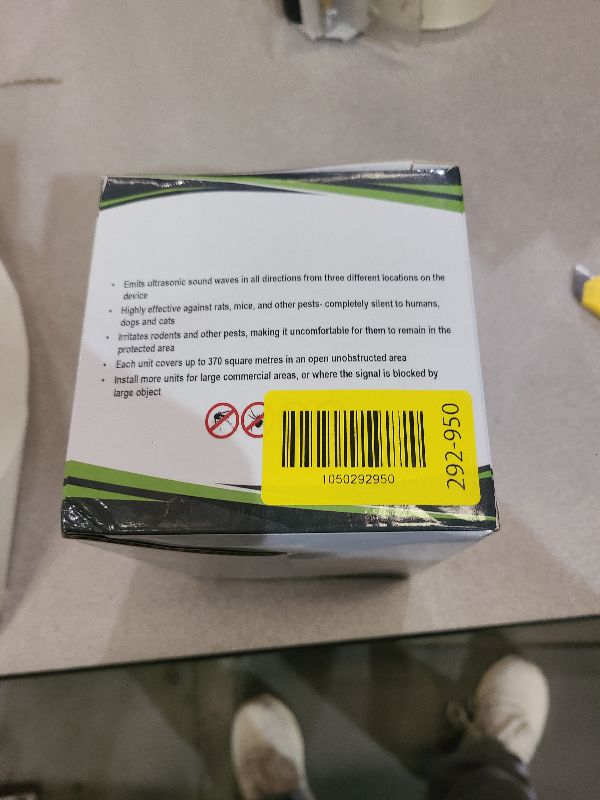 Photo 1 of 2 Pack Ultrasonic Pest Repellent Plug in, Indoor Pest Rodent Control for Mouse Mice Rat Squirrel Bat Roach Spider Ant Bug, Electronic Repelling Device Mouse Traps