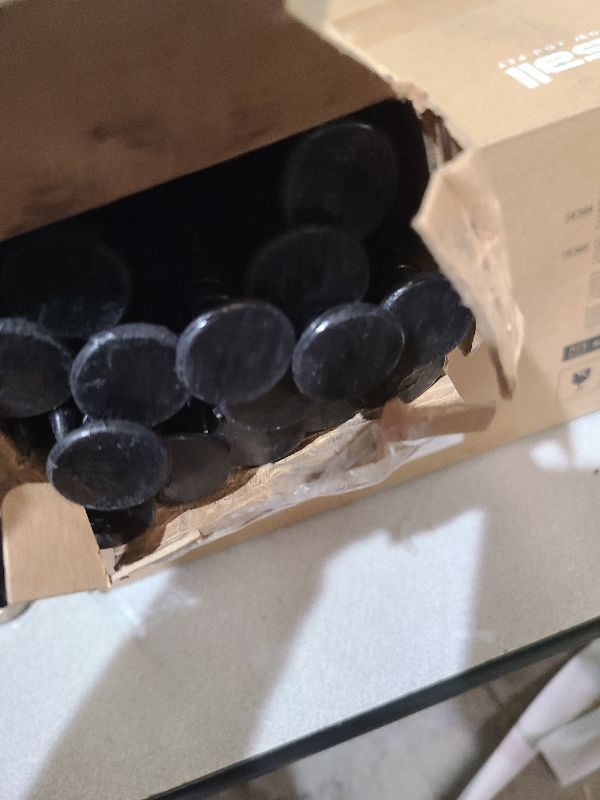 Photo 1 of 16 Inc Rebar Stakes, Ground Stake?1/2 Inch Diameter, Galvanized Steel Ground Anchors,Speed Bump, Tent Stakes, Heavy Duty Metal Stakes, Used for Road Construction Outdoor Camping,30 Pack?Black?