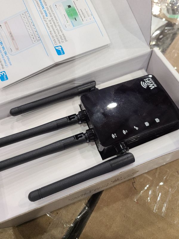 Photo 1 of 12880 Sq.Ft Range WiFi Extender Signal Booster Dual Band 5GHz/2.4GHz, 105-Device Compatibility, Simple Installation, WiFi Extender