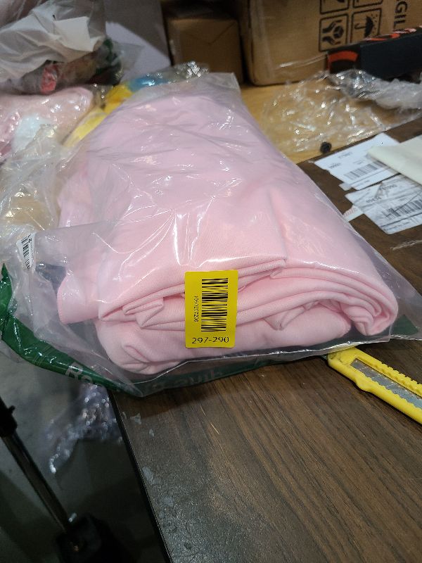 Photo 1 of 10 x 7 Feet Light Pink Backdrop Curtain for Partie, Background Curtains for Photoshoot, Birthday, Wedding, Halloween, Thanksgiving, Christmas Day, New Year Party Decorations 5Ft x 7Ft, 2 Panels